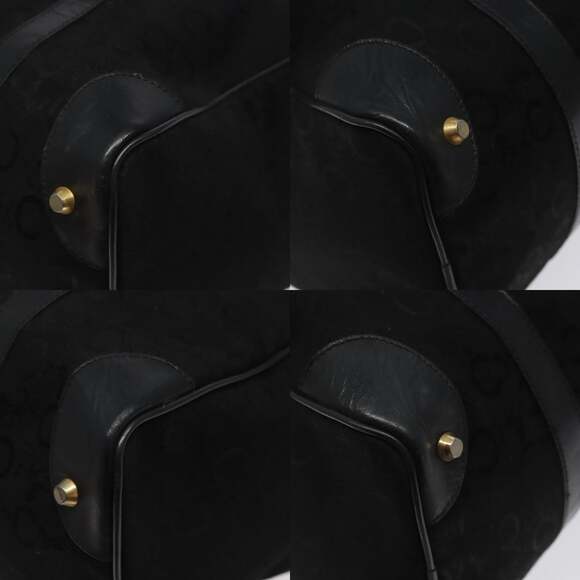 CELINE C Sulky Hand Bag Canvas Black - Picture 10 of 12